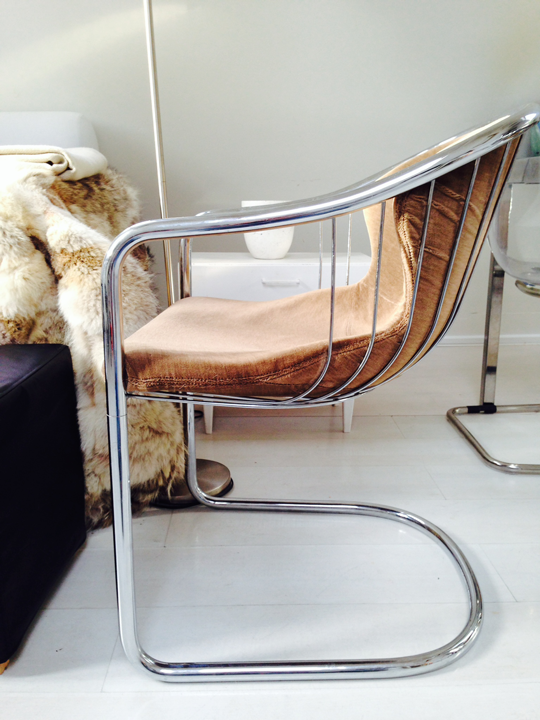 Vintage chrome cantilever stoelen